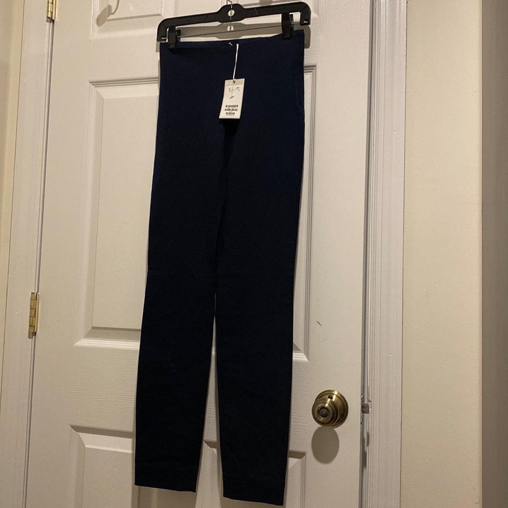 Cos trousers pants elastic waist size 2 navy